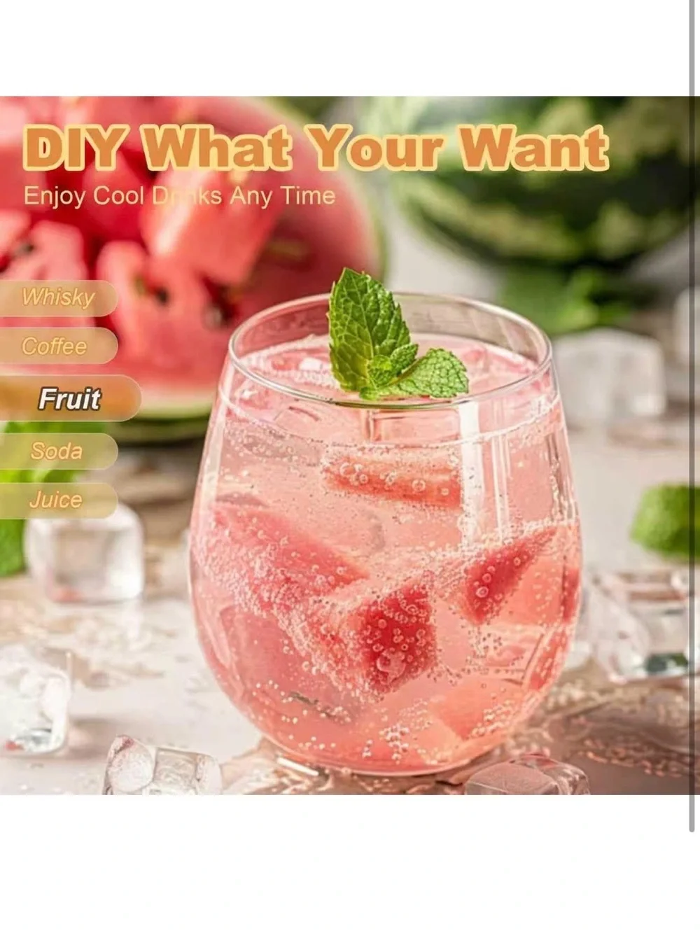 New Open Box Silicone Ice Cube Tray with Lid and Bin, Ice Cube Maker, Ice Tray